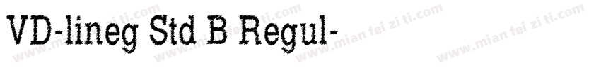 VD-lineg Std B Regul字体转换